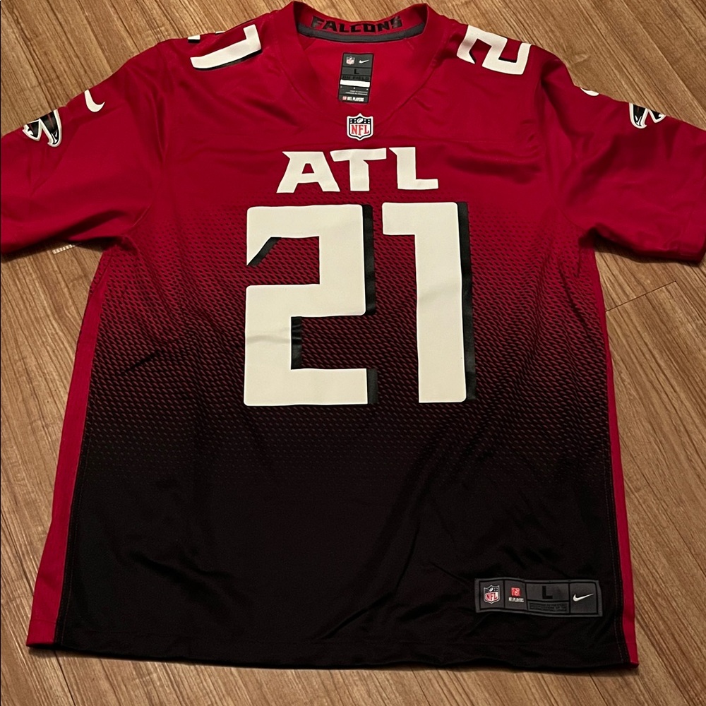 Nike Red and Black Atlanta Falcons NFL Jersey, Gurley #21, Size Men’s Large!!